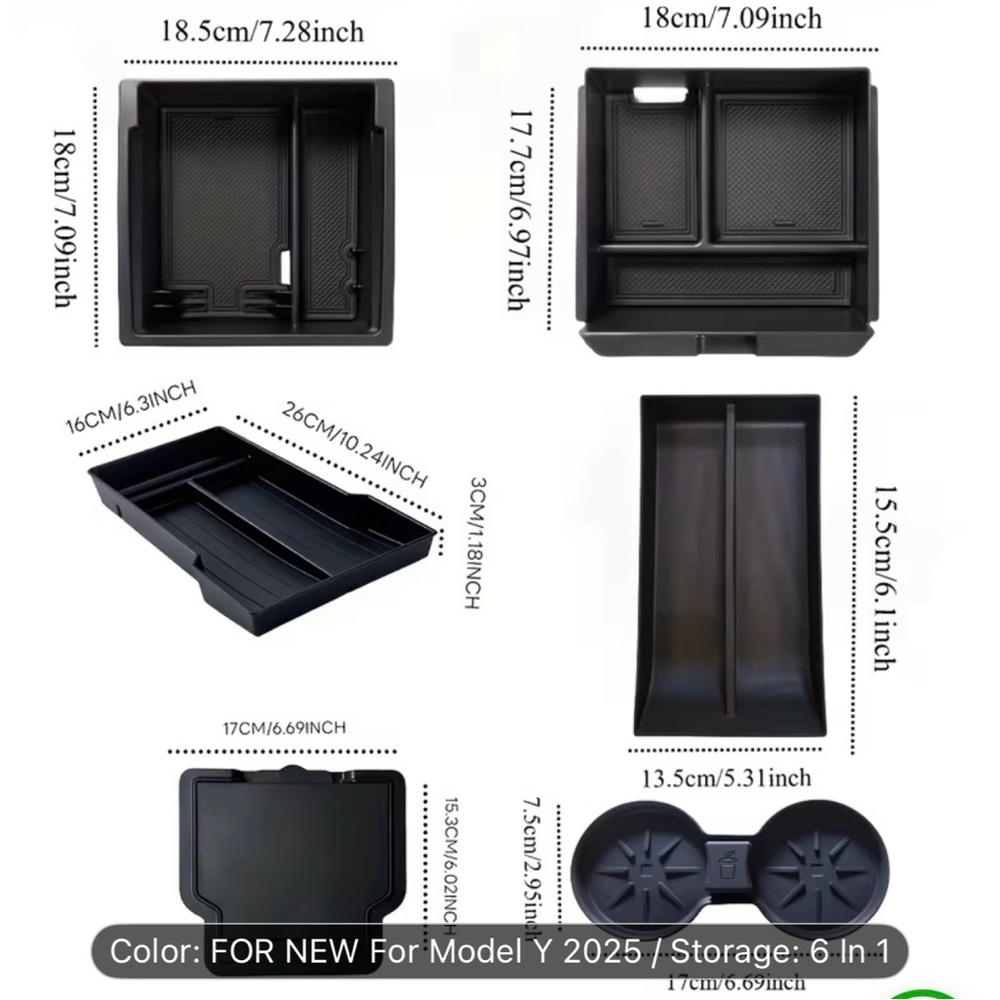 Tesla model Y 2026 Console Organizer